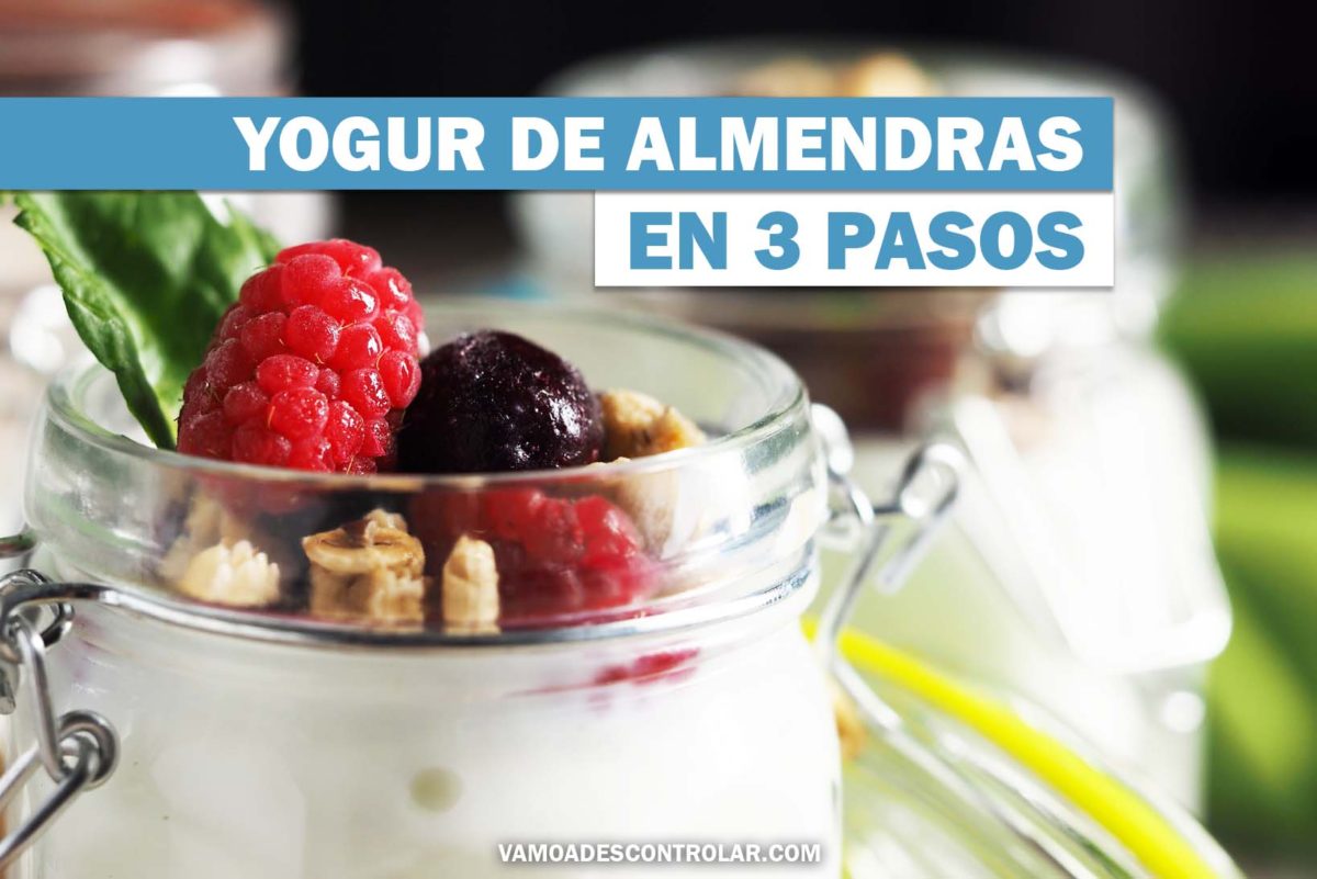 YOGUR DE ALMENDRAS CASERO Y VEGANO EN 3 PASOS🥇